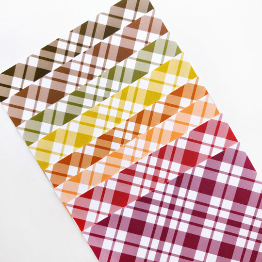Fall Plaid Patterned Paper