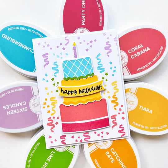 Party Pieces & Sentiments Stamp Set