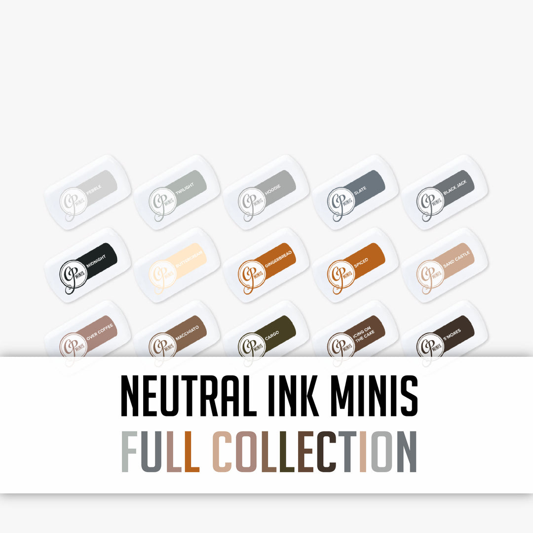 Neutrals Ink Collection: Mini Ink Pad Bundle 16 colors