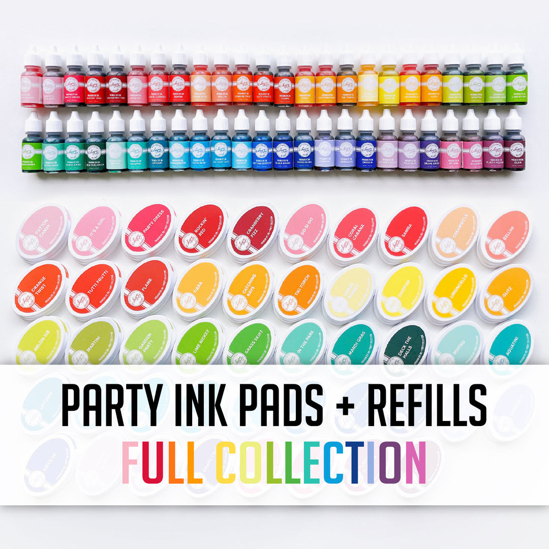 Party Collection: Ink Pads & Refills Bundle 52 Colors