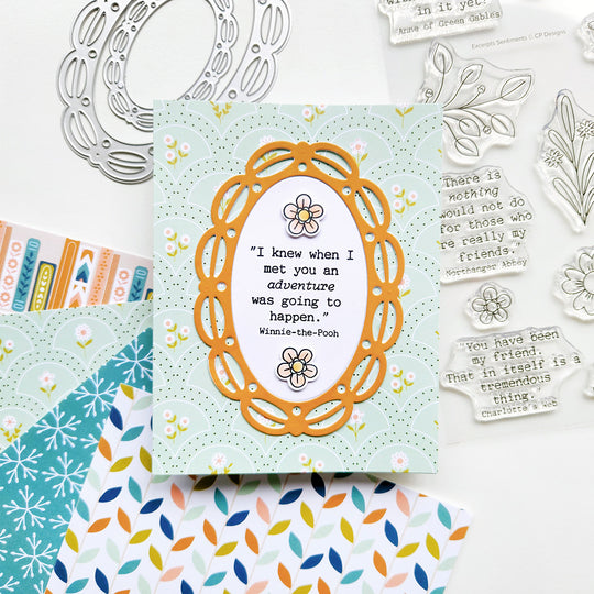 Excerpts Sentiments Stamp Set