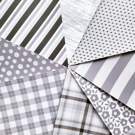 Grays Mix Patterned Paper