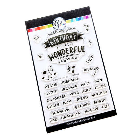 Happy Birthday To... Sentiments Stamp Set