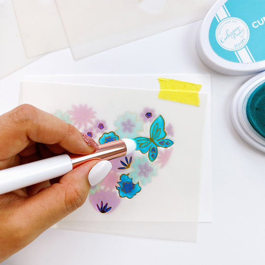 Hearts Aflutter Layered Stencils