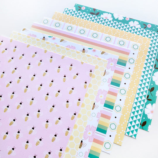 Hey There Honey Patterned Paper
