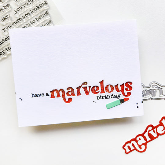 Have a Marvelous Birthday lipstick card