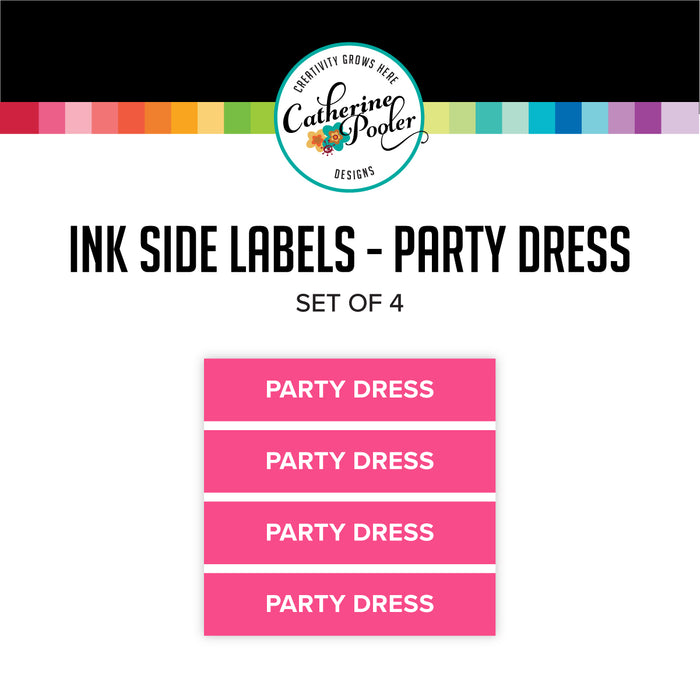 Party Dress Ink Pad Side Labels