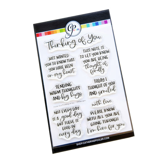 Inside Out Thinking of You Sentiments Stamp Set