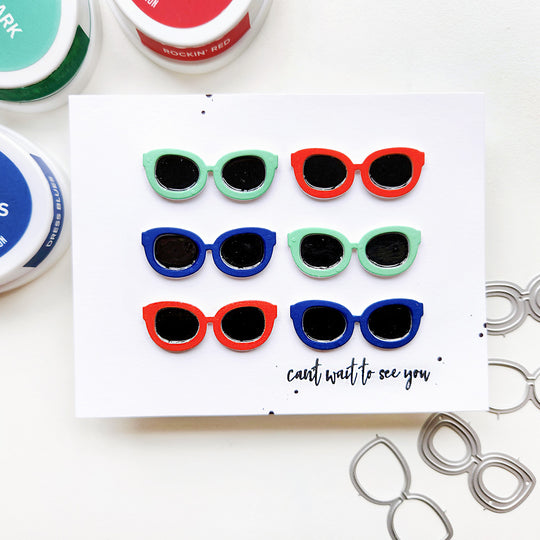 Can't wait to see you sunglasses card
