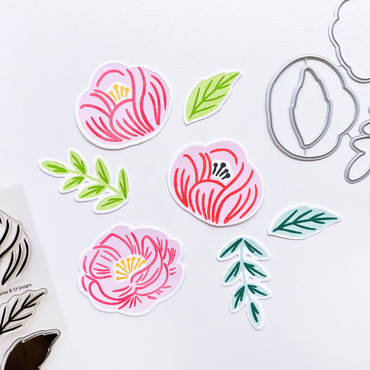 Perfect Peonies Dies