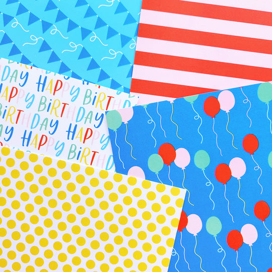 Signature Birthday Patterned Paper
