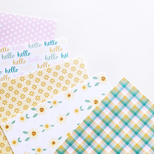 Signature Hello Patterned Paper