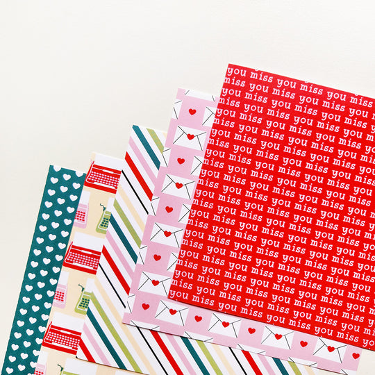 Signature Miss You Patterned Paper