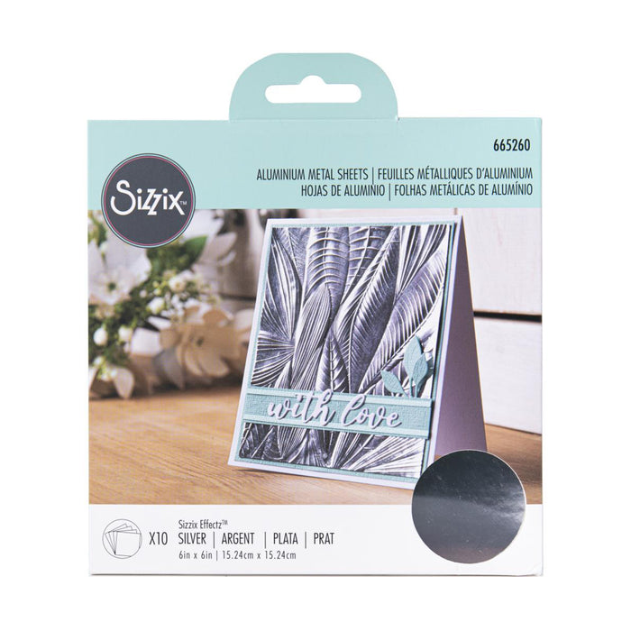 Silver Aluminum Metal Sheets by Sizzix