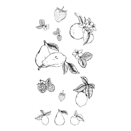 Botanical Fruit Stamp Set by Sizzix