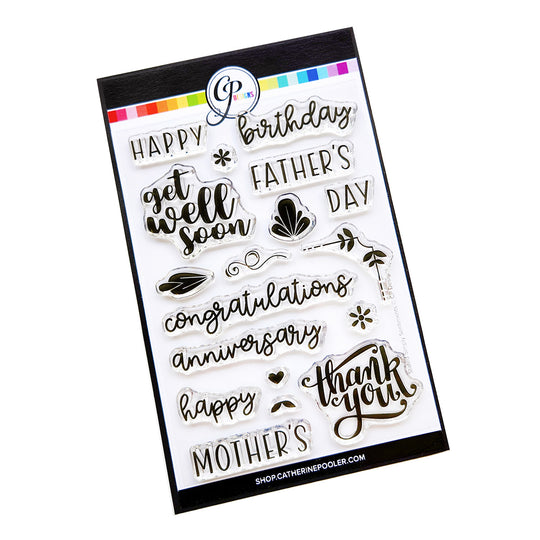 Stated Simply Sentiments Stamp Set