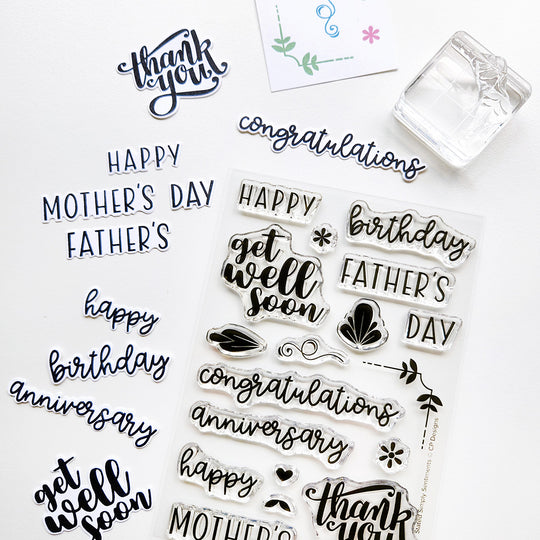 Stated Simply Sentiments Stamp Set