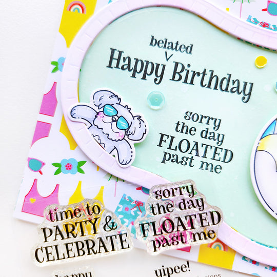 Sunny Birthday Sentiments Stamp Set