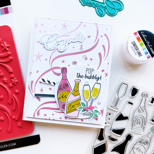 Hooray for Confetti Hot Foil Plates