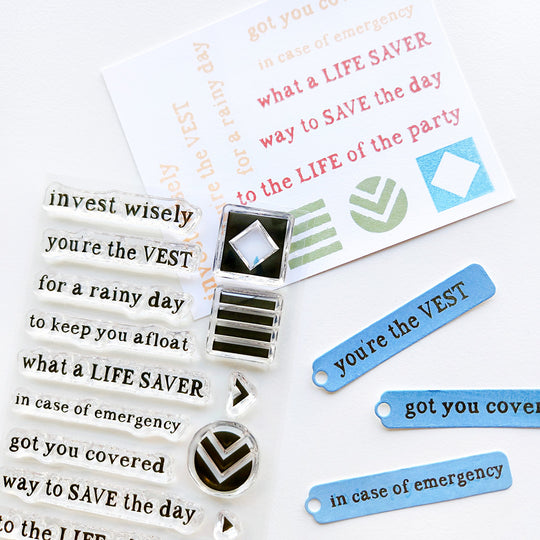 Vest Gift Sentiments Stamp Set
