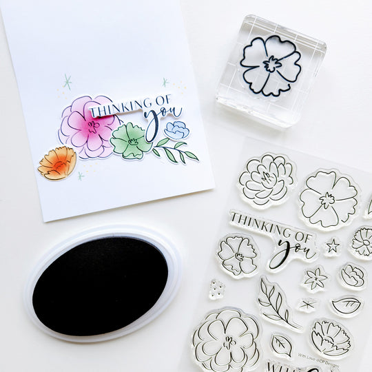 With Love Floral Stamp Set