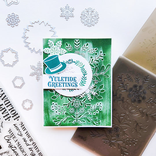 Yuletide 3-D Textured Impressions Embossing Folder