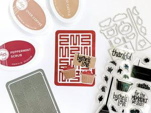A-Maze-Ing Mini Cover Plate Die and bushels of love stamp set