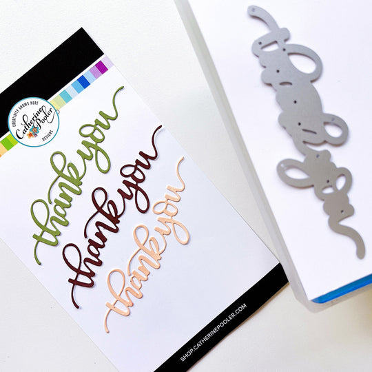 All in One Thank You Word Die