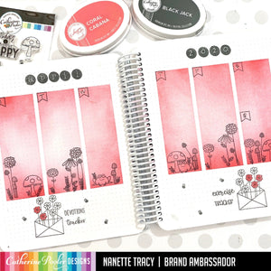 April Stamp Set Weekly Planner Canvo Page