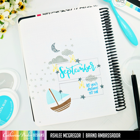 september cover page in canvo bullet journal