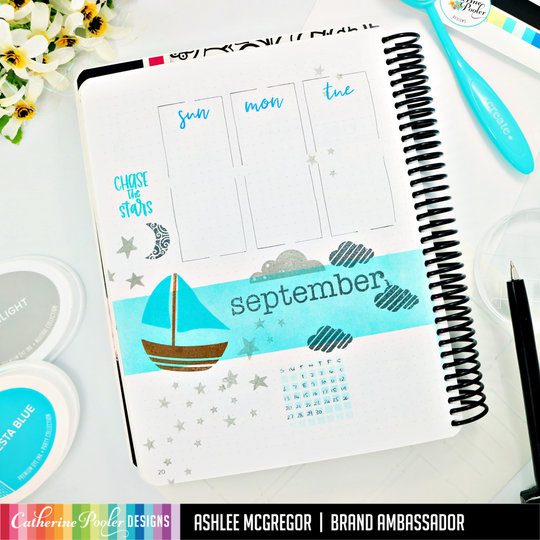 september weekly calendar in in canvo bullet journal