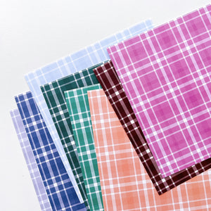 Beach Plaid Patterned Paper