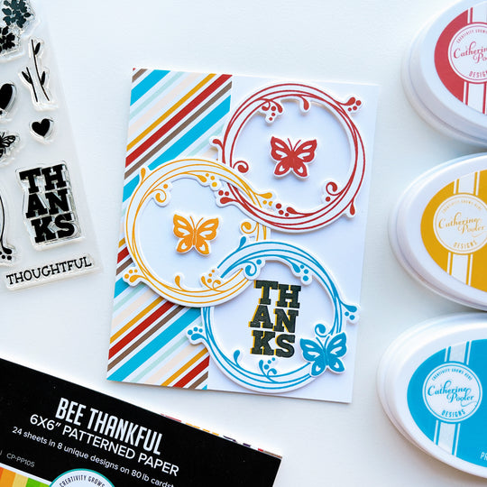 Bee Thankful Patterned Paper