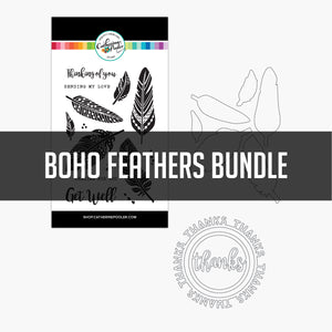 Boho Feather Bundle Collage