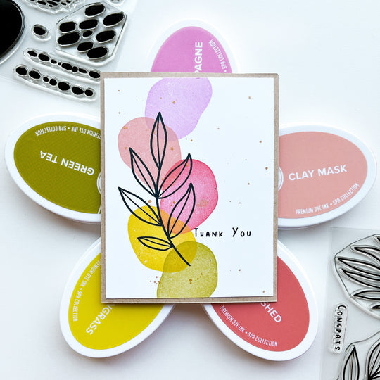 thank you card made with Natural Flourishes Stamp Set