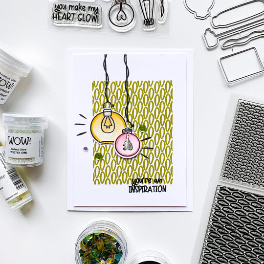 Two Lights on green patterned center