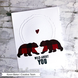wild about you card with bears