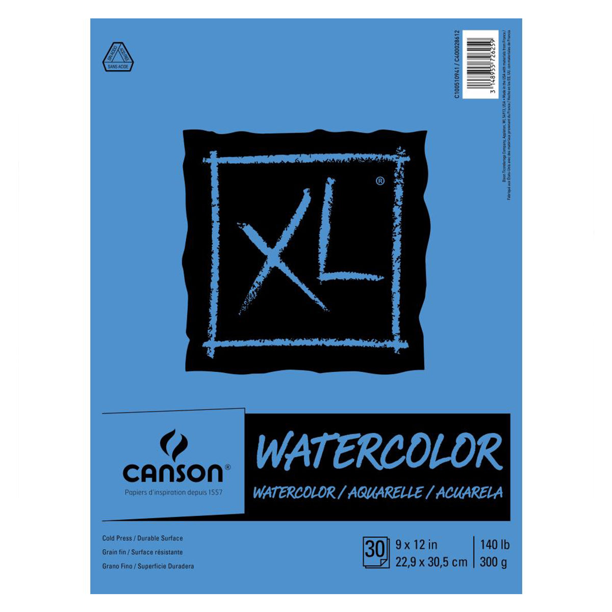 Bee Aquabee Watercolor Pad 9″ X 12″– (15 Sheets, 90lb) Cold Press