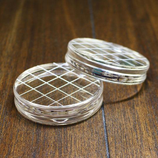 Acrylic Grid Stamping Block Round