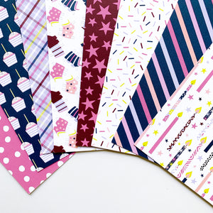 Cupcakes & Candles Patterned Paper pack