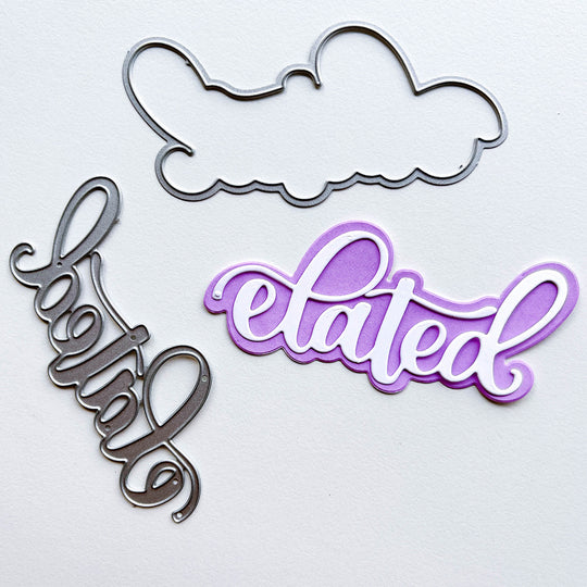 Elated Word Die