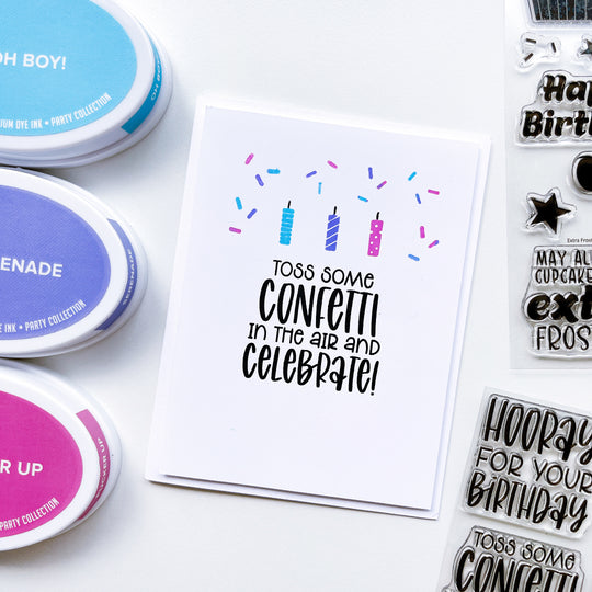 Everybody Say Happy Sentiments Stamp Set
