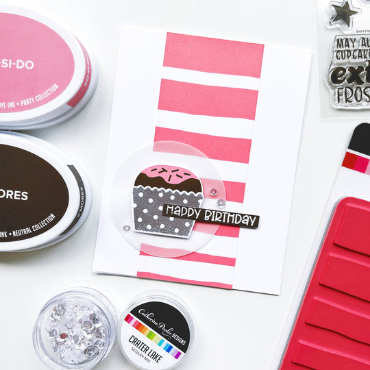 Wonky Stripe Background Stamp