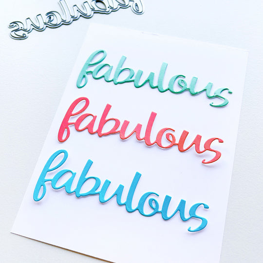 Fabulous Word Die