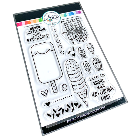First, Ice Cream Stamp Set
