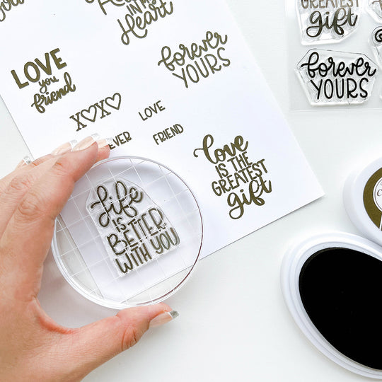 Forever Yours Sentiments Stamp Set