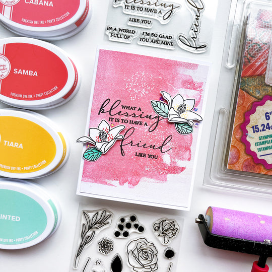 fresh picked floral card with sentiment