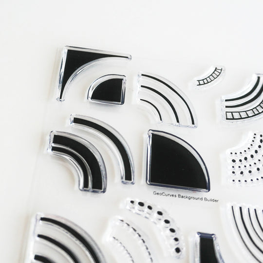 GeoCurves Stamp Set close up