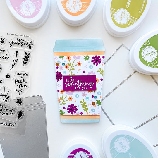 Best In The Patch Stamp Set Coffee Cup Gift Tag