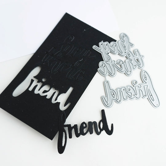 Hey There Friend Word Dies sample